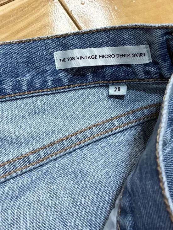 Denim Forum The ‘90s Vintage Micro Denim Skirt - Picture 9 of 11